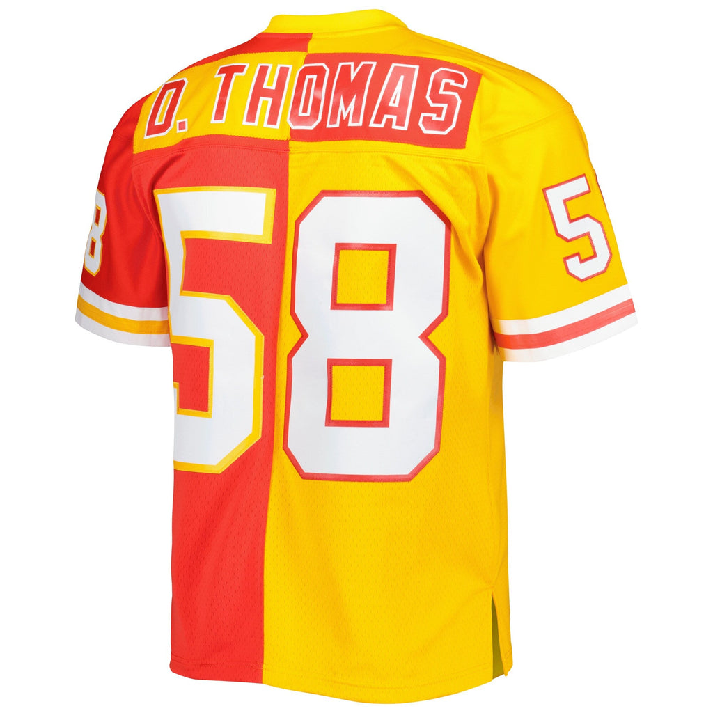 Kansas City Chiefs Derrick Thomas Red/Gold 1994 Split Legacy Replica Football Jersey