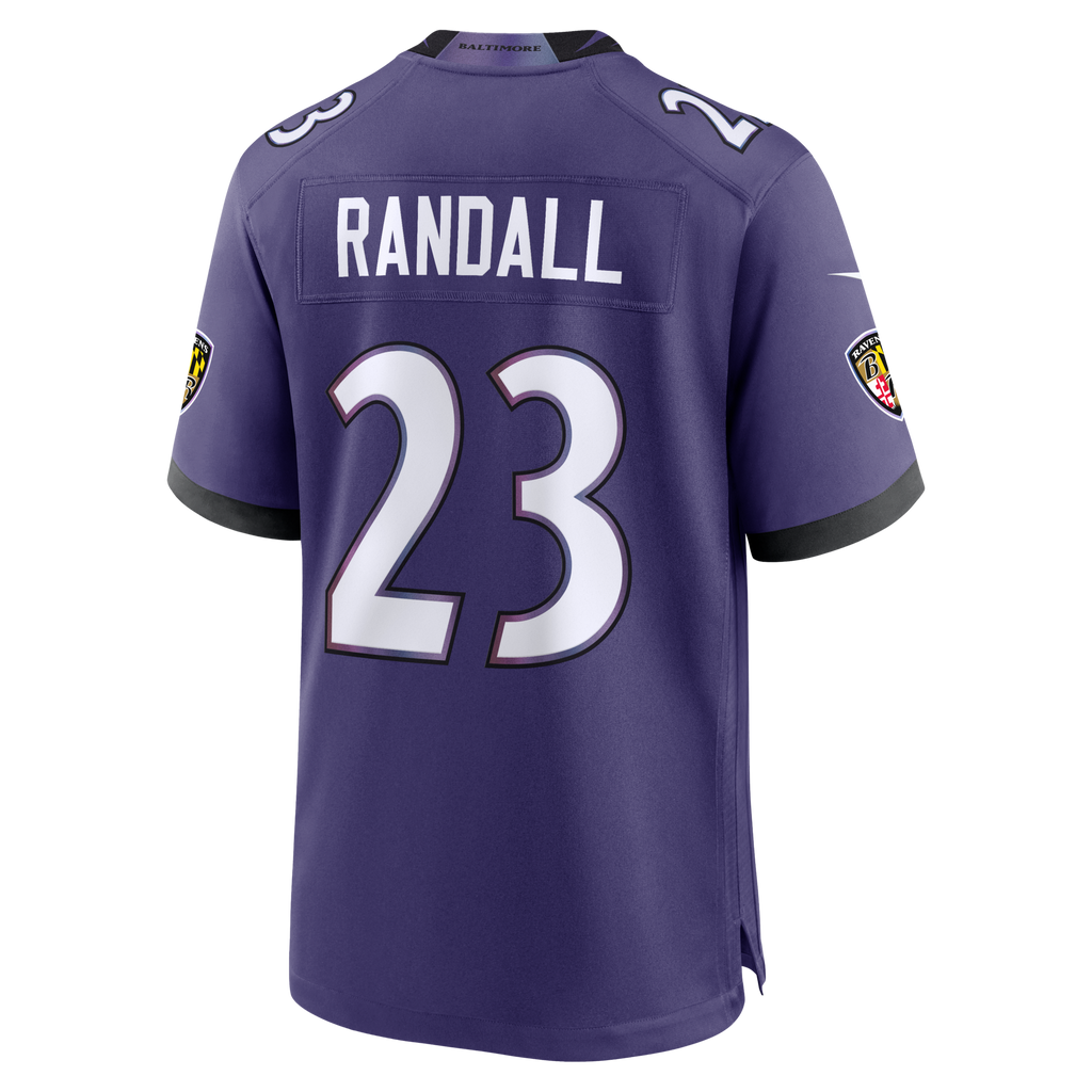Baltimore Ravens Adam Randall Purple Team Game Football Jersey