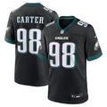 Philadelphia Eagles Jalen Carter Black Alternate Game Player Football Jersey