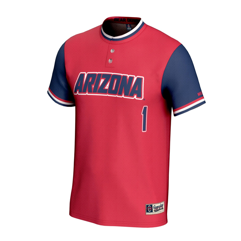 Arizona Wildcats Lightweight Softball Fashion Jersey - Red