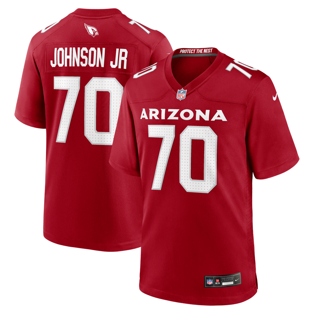 Arizona Cardinals Paris Johnson Jr. Cardinal Game Football Jersey
