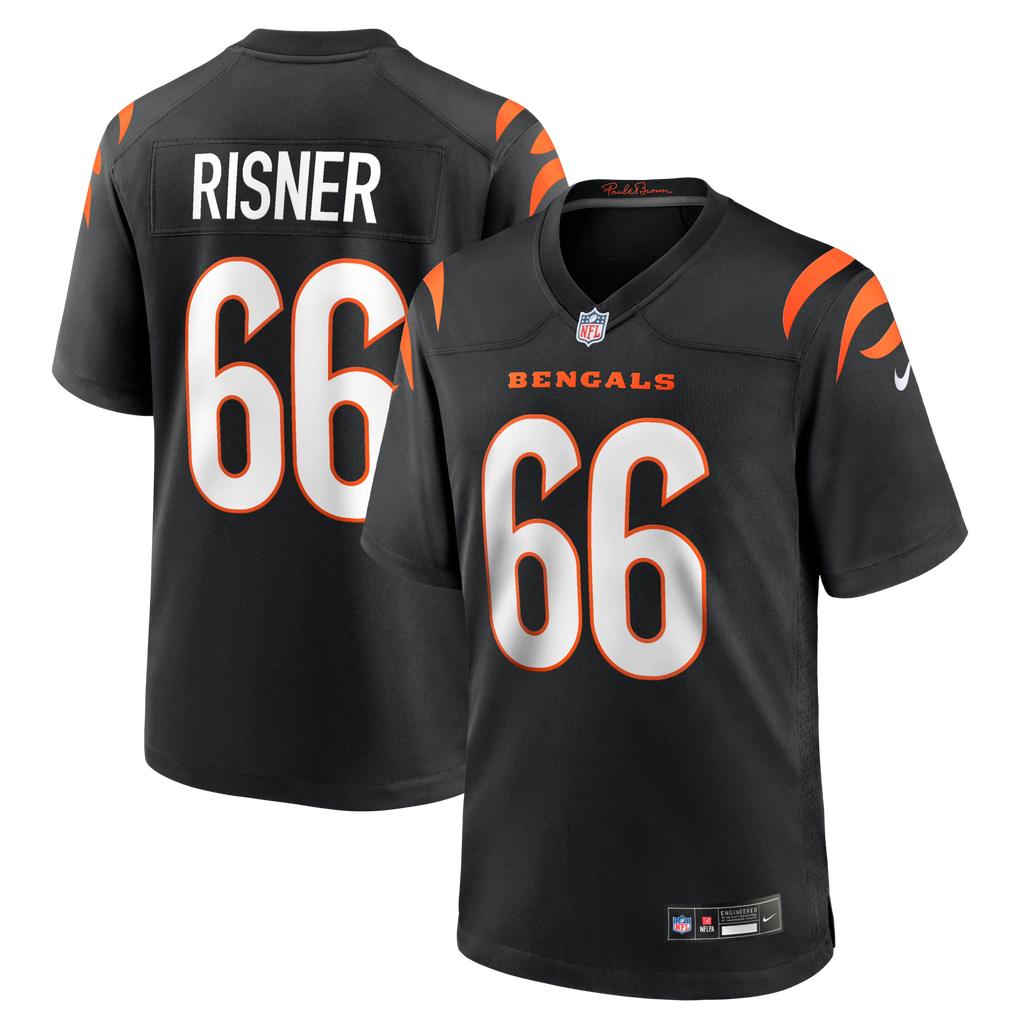 Cincinnati Bengals Dalton Risner Black Team Game Football Jersey