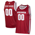 Wisconsin Badgers Custom Alternate Basketball Jersey - Red