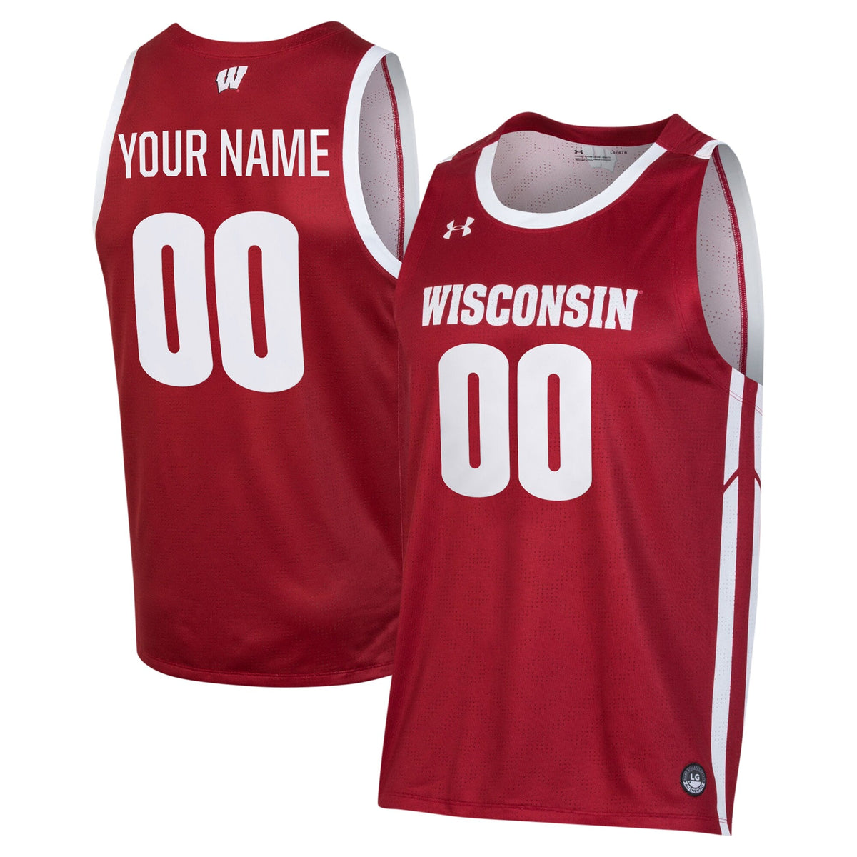 Wisconsin Badgers Custom Alternate Basketball Jersey - Red
