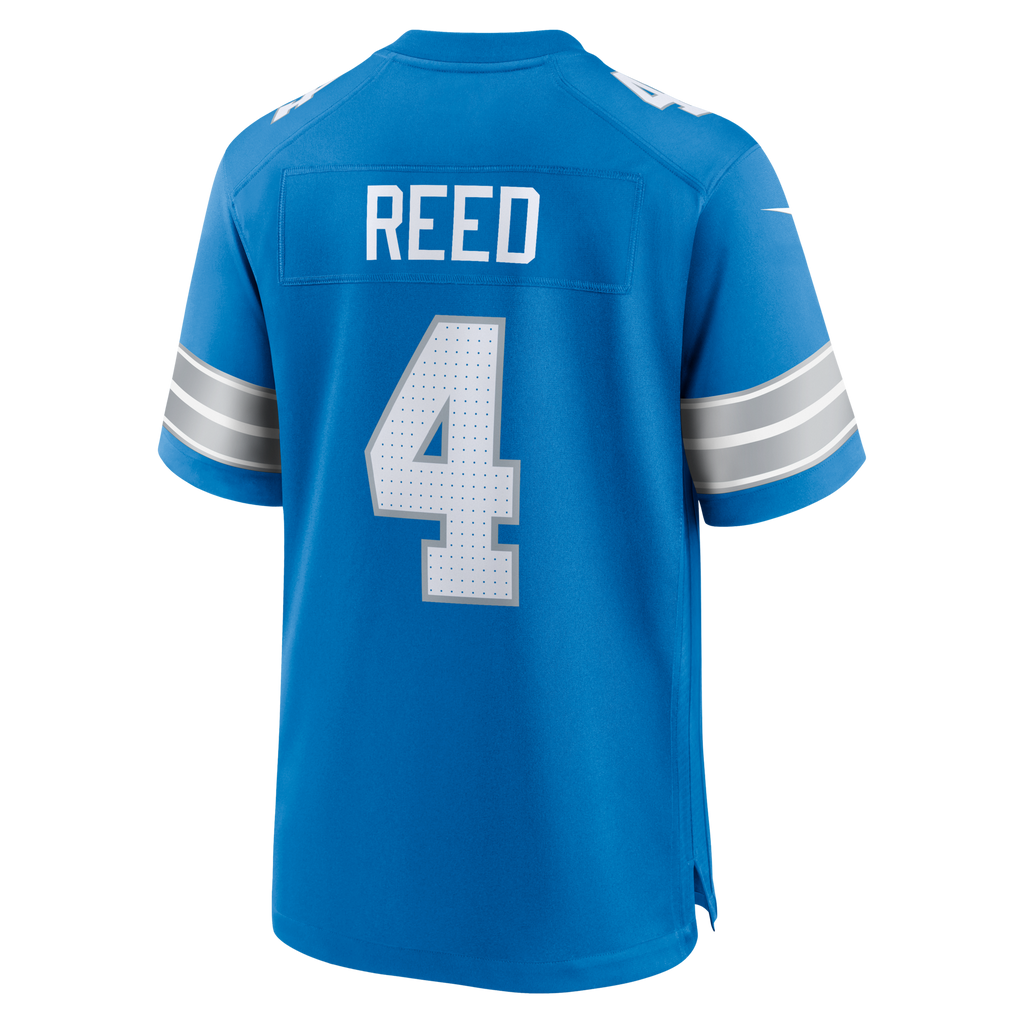 Detroit Lions D.J. Reed Blue Team Game Football Jersey