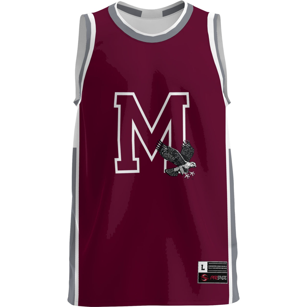Maryland Eastern Shore Hawks Lightweight Basketball Jersey - Maroon