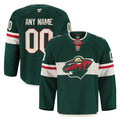 Minnesota Wild Green Home Pro Custom Jersey