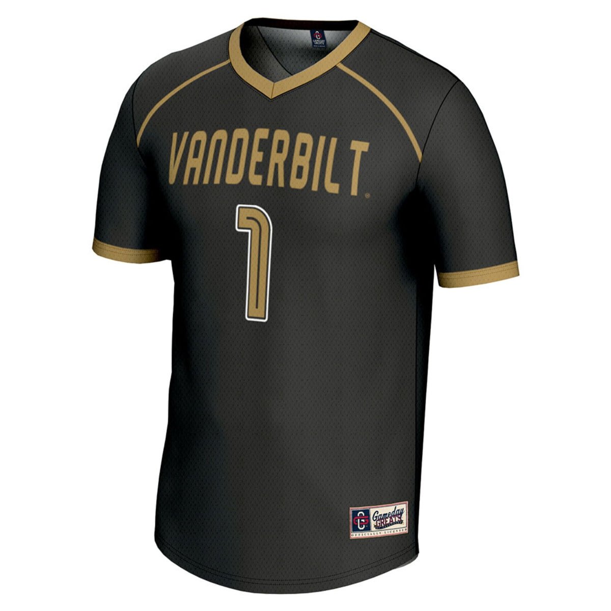 #1 Vanderbilt Commodores Lightweight Lacrosse Jersey - Black