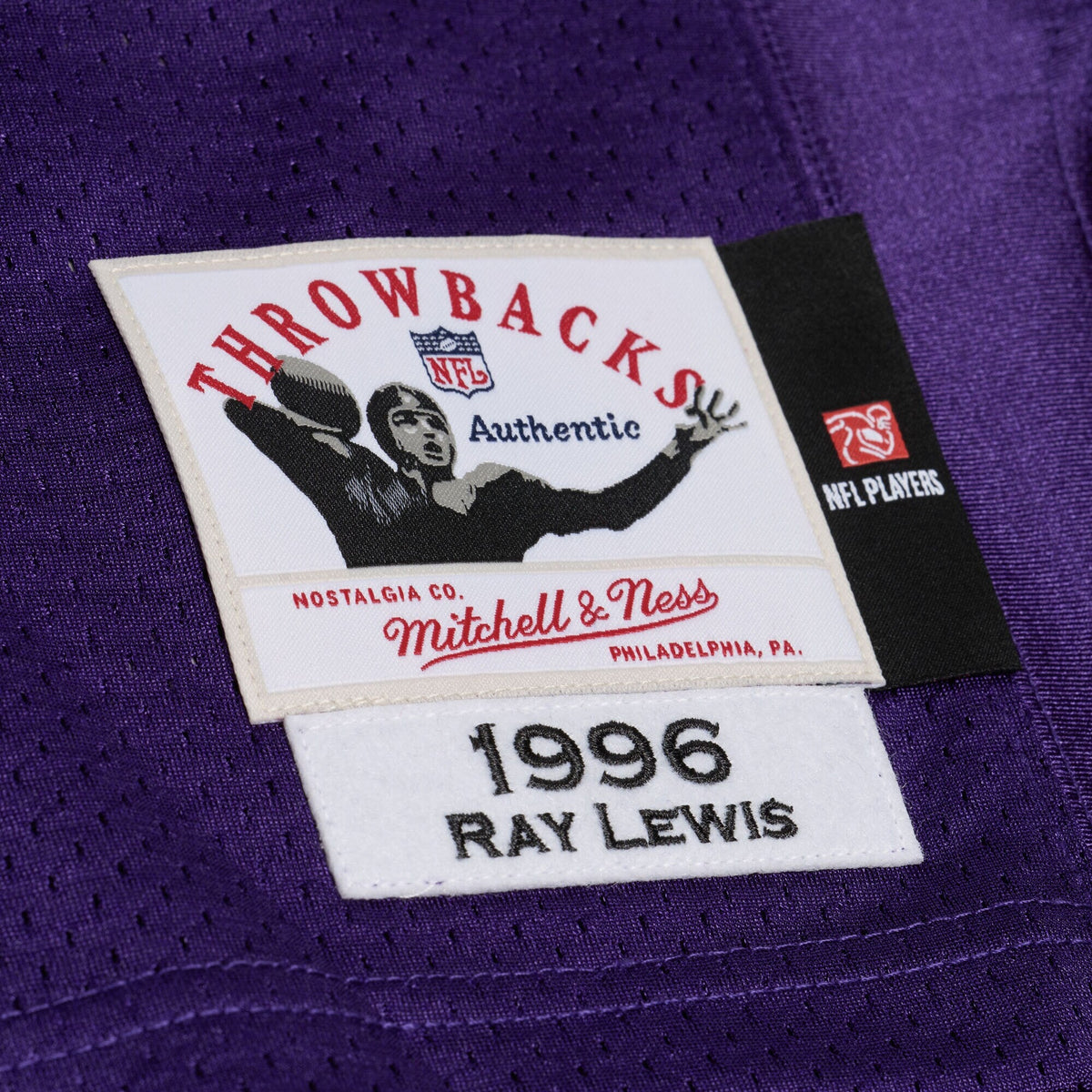 Baltimore Ravens Ray Lewis Purple 1996 Throwback Football Jersey