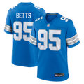 Detroit Lions Mathieu Betts Blue Game Football Jersey