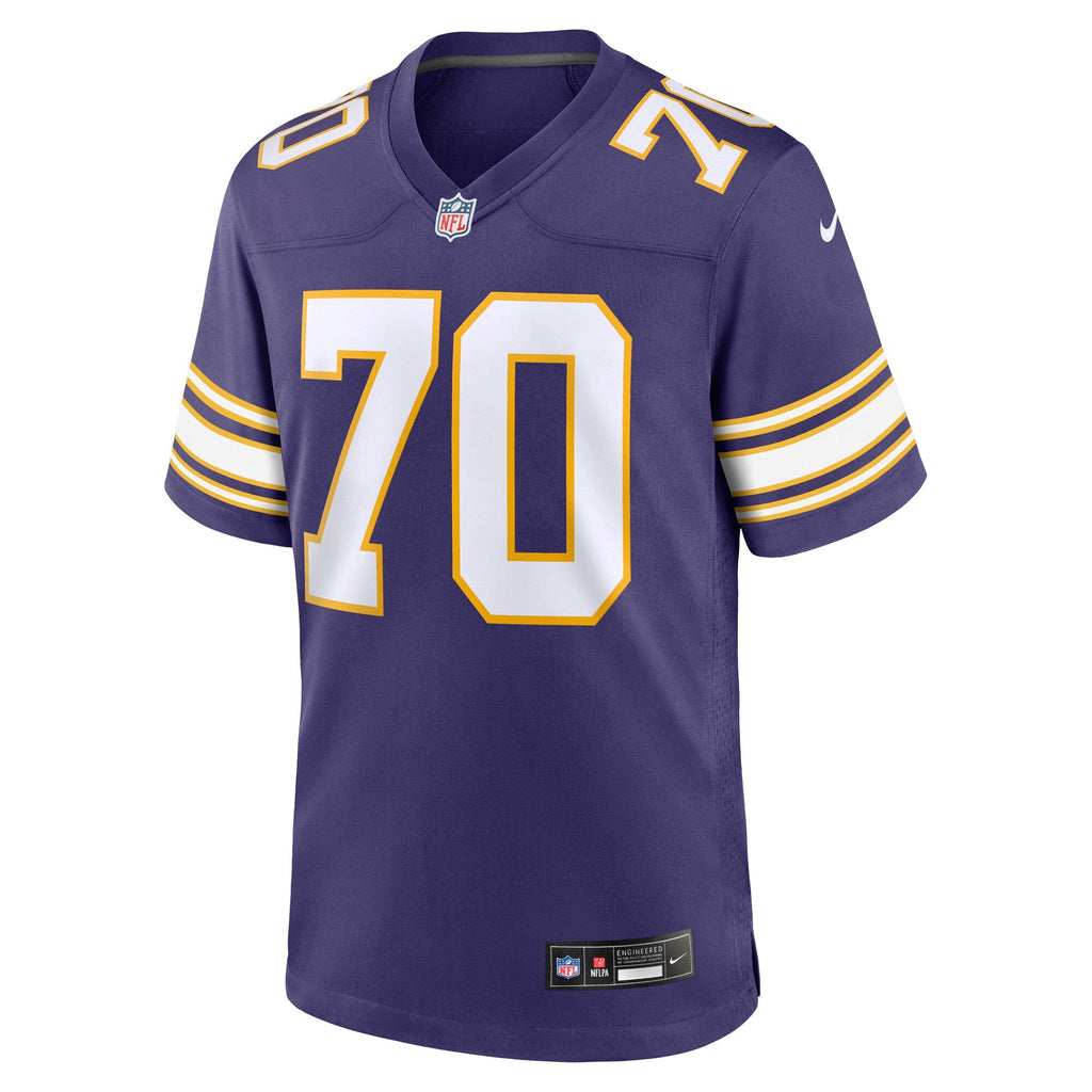 Minnesota Vikings Jim Marshall Purple Retired Player Alternate Game Football Jersey
