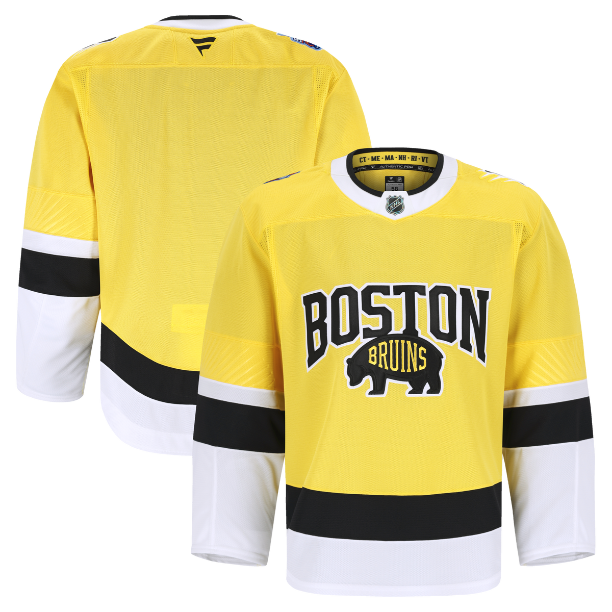 Boston Bruins Gold 2026 NHL Stadium Series Pro Jersey