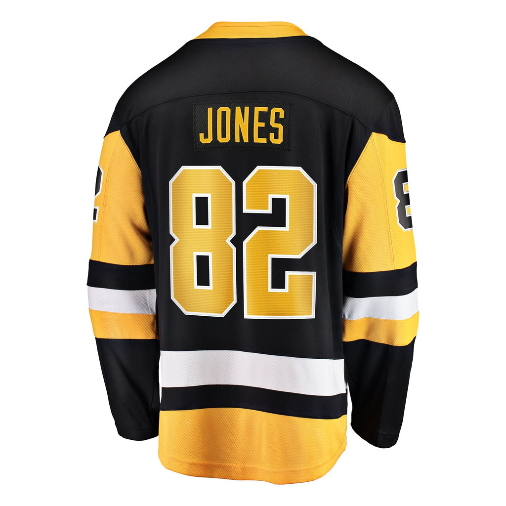 Pittsburgh Penguins Caleb Jones Black Home Breakaway Hockey Jersey