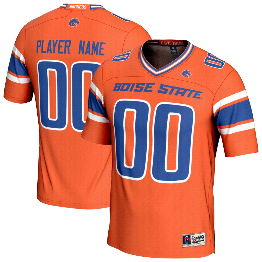 Boise State Broncos NIL Pick-A-Player Lightweight Collegiate Football Fashion Jersey - Orange