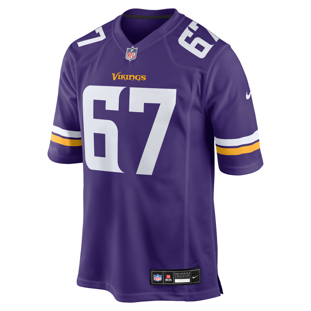 Minnesota Vikings Justin Skule Purple Team Game Football Jersey