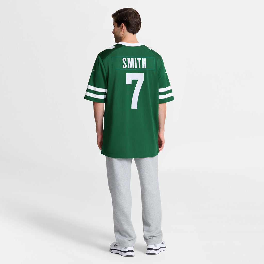 New York Jets Geno Smith Legacy Green Game Football Jersey
