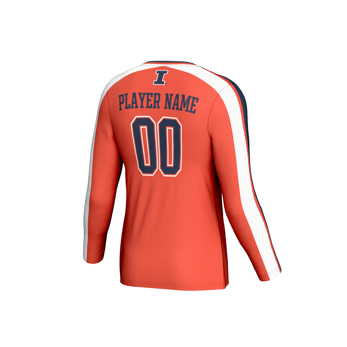 Illinois Fighting Illini NIL Pick-A-Player Lightweight Collegiate Volleyball Fashion Jersey - Orange