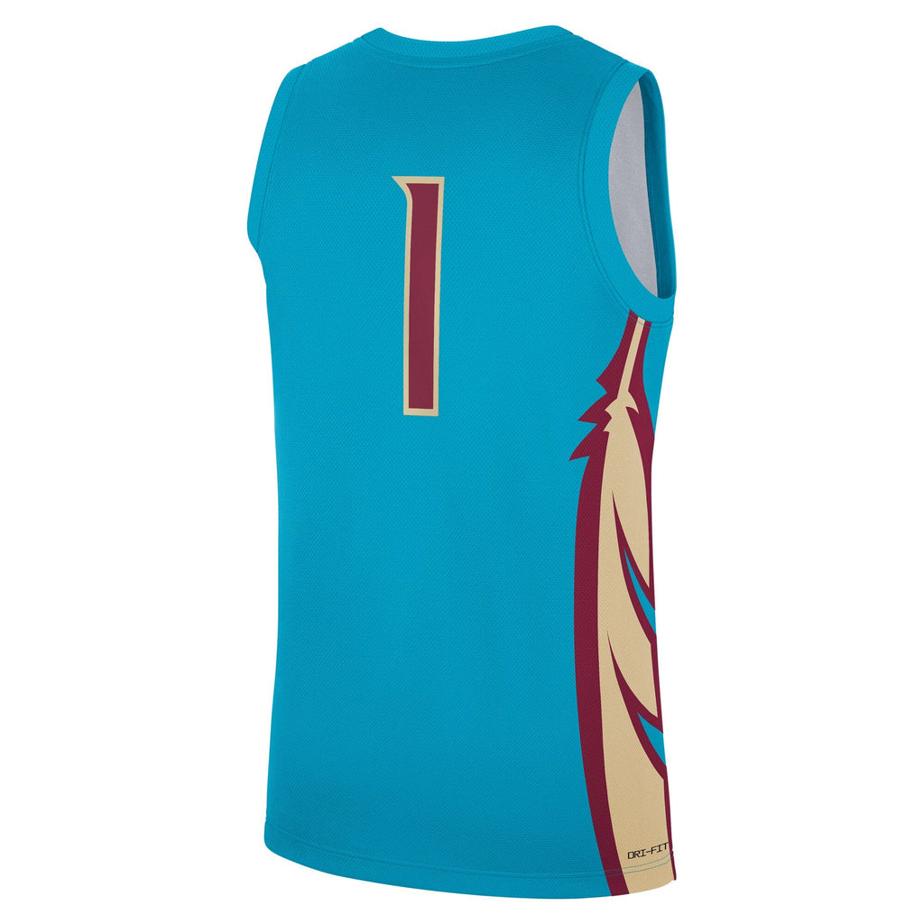 #1 Turquoise Florida State Seminoles Alternate Replica Jersey