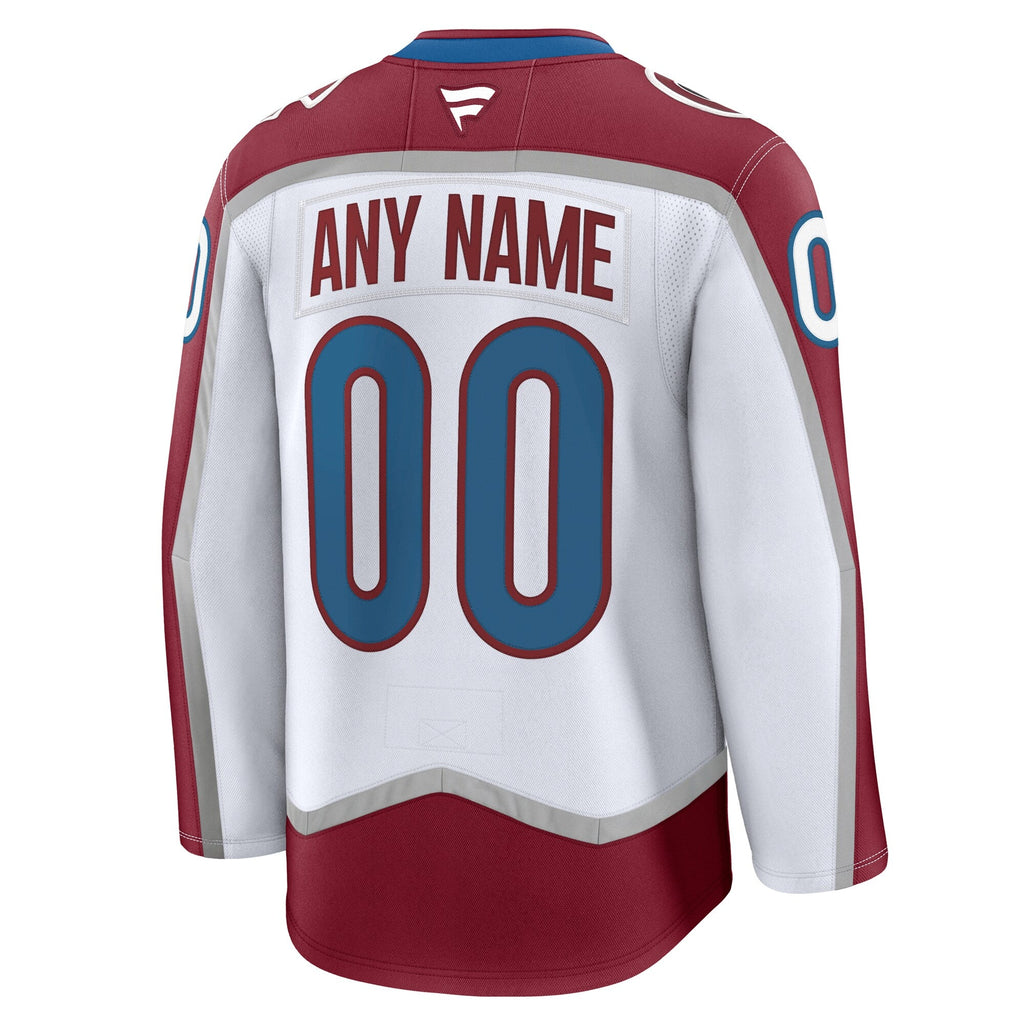 Colorado Avalanche White Away Premium Custom Jersey