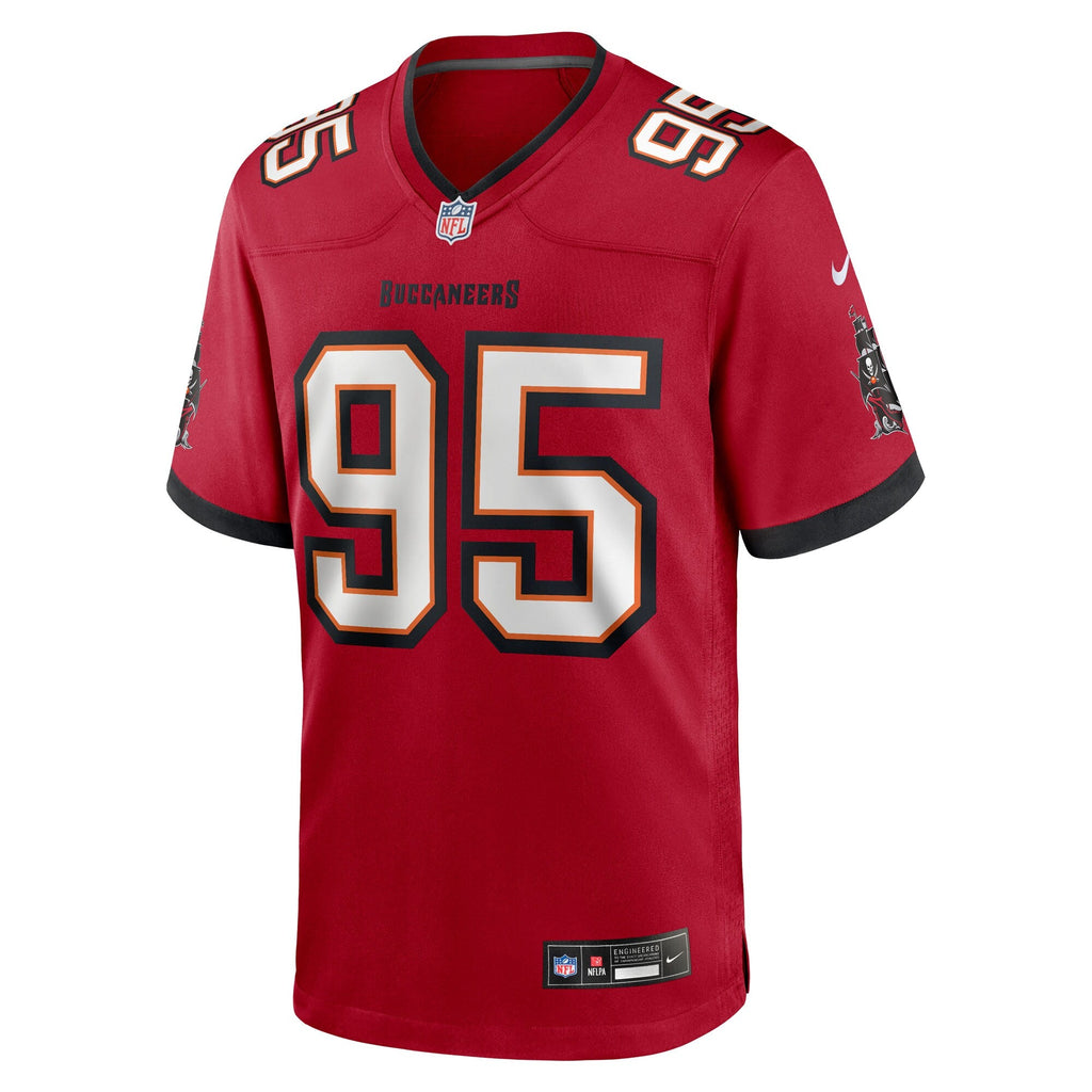 Tampa Bay Buccaneers Elijah Roberts Red Team Game Football Jersey