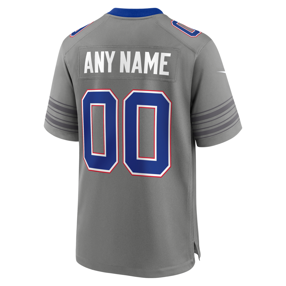 Buffalo Bills Gray Nickel City Custom Game Football Jersey