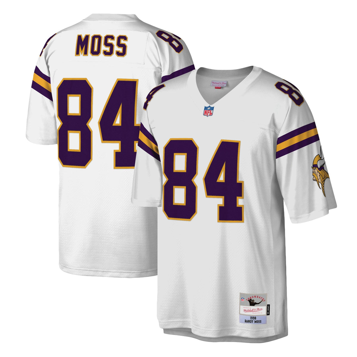 Minnesota Vikings Randy Moss White Legacy Replica Football Jersey
