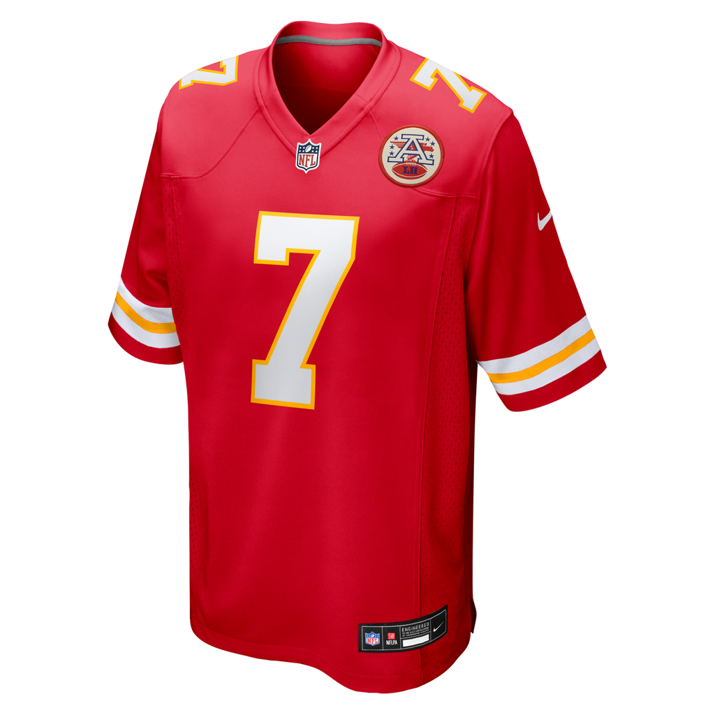 Kansas City Chiefs Harrison Butker Red Game Football Jersey