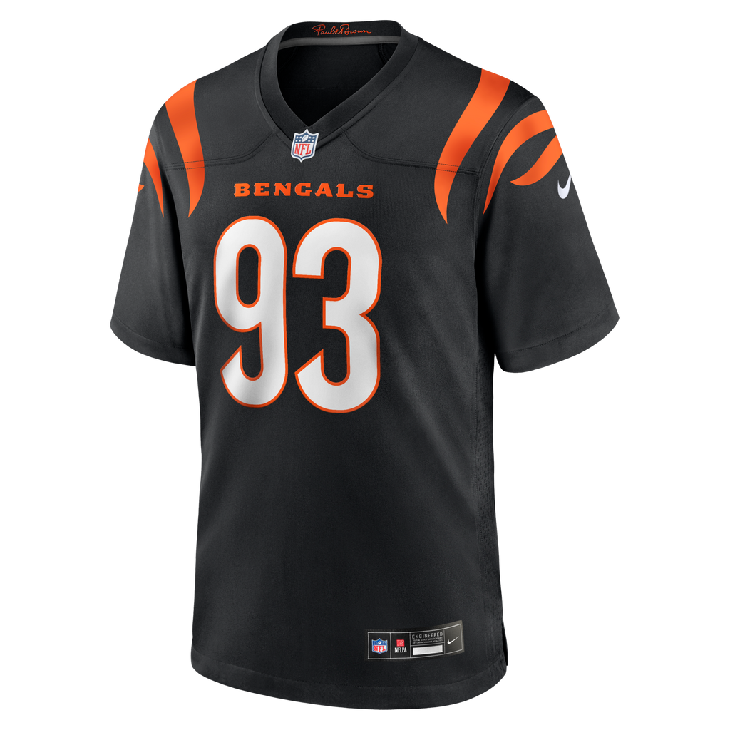 Cincinnati Bengals Jonathan Allen Black Team Game Football Jersey