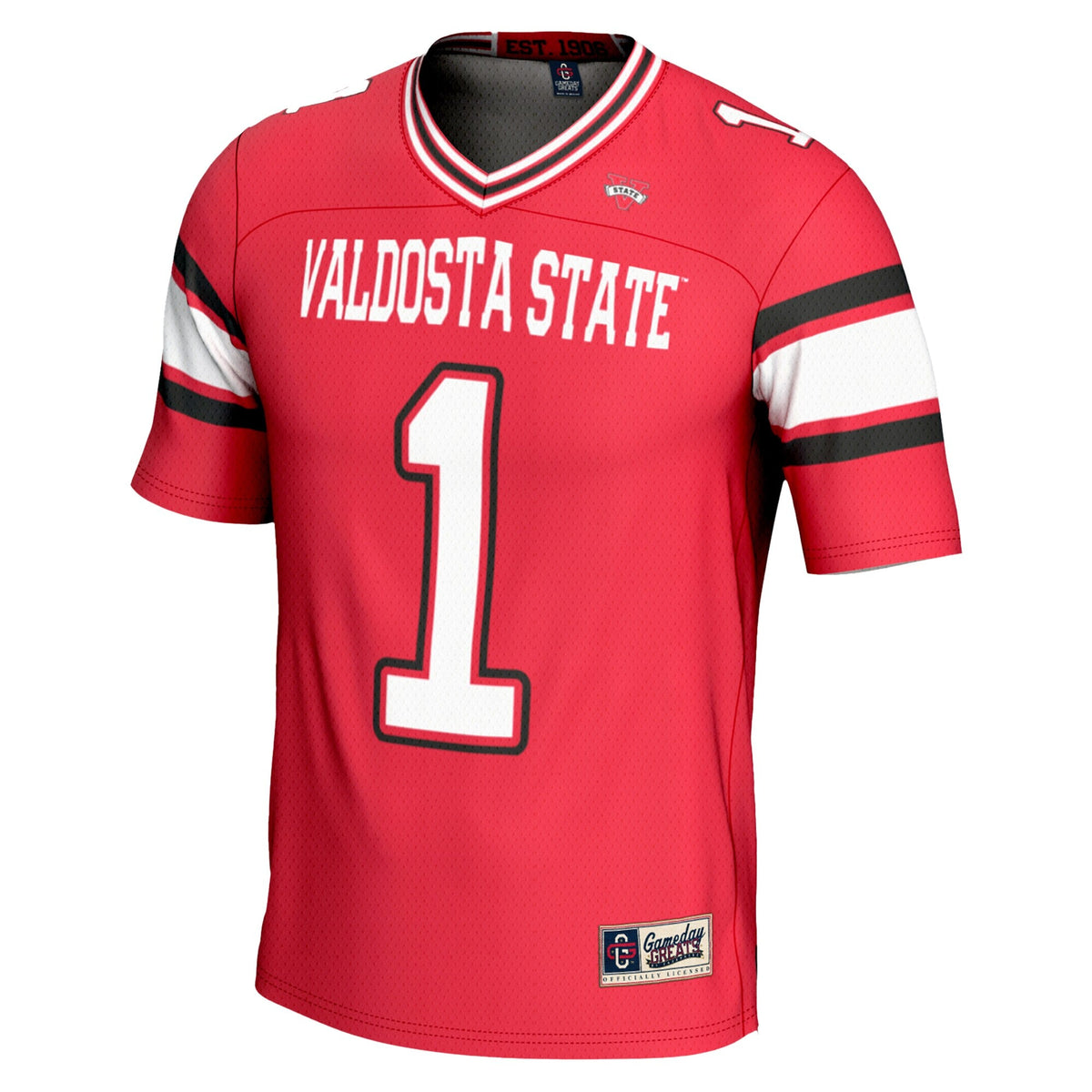 #1 Valdosta State Blazers Endzone Football Jersey - Red