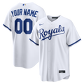 Kansas City Royals White Home Replica Custom Baseball Jersey
