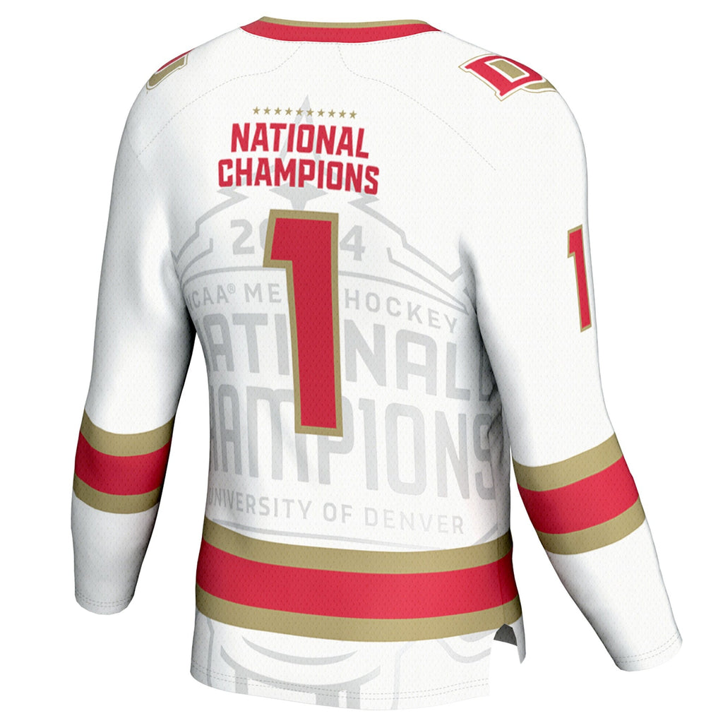 Denver Pioneers 2024 NCAA Ice Hockey National Champions Fashion Jersey - White