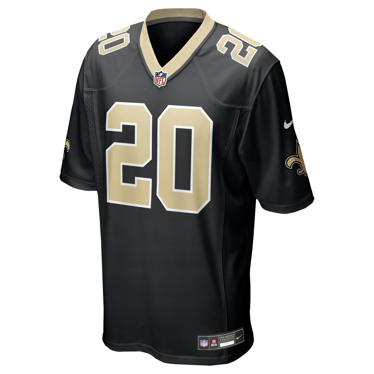New Orleans Saints Pete Werner Black Game Football Jersey