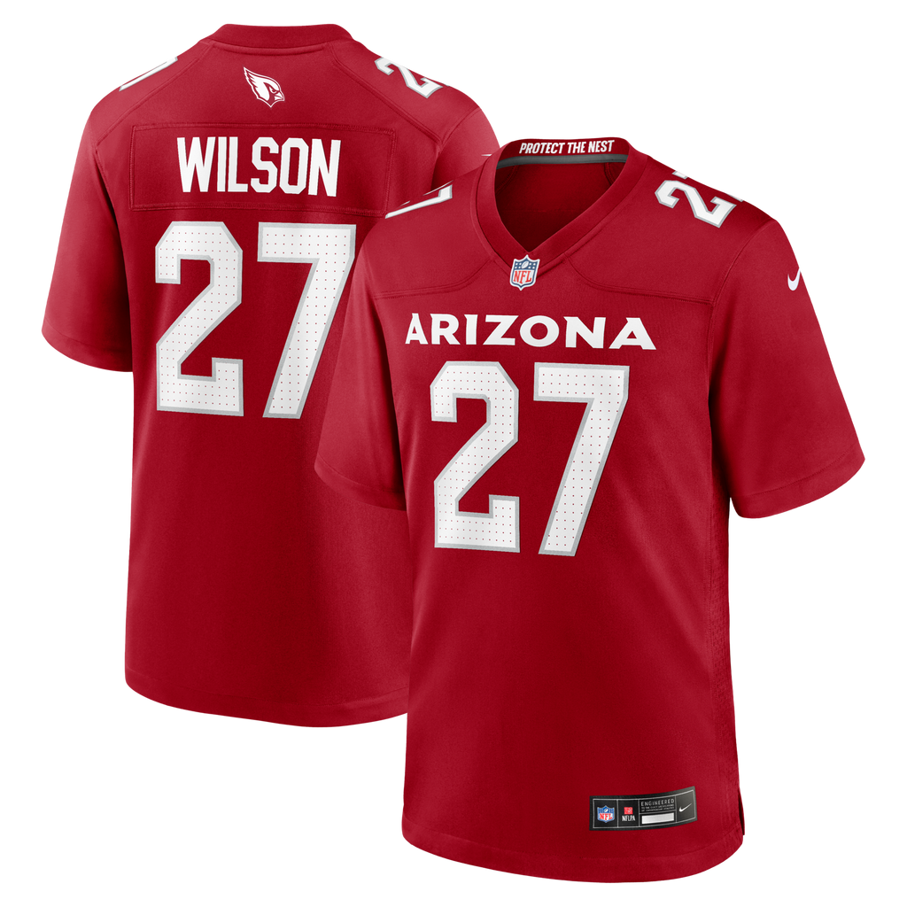 Arizona Cardinals Divaad Wilson Cardinal Team Game Football Jersey