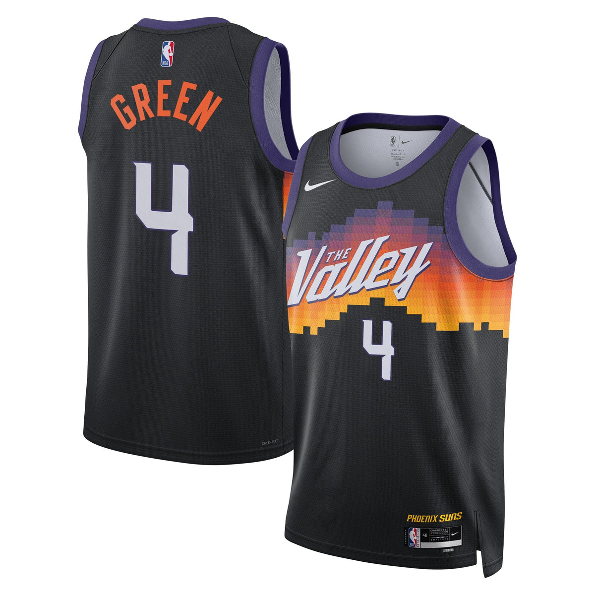 Phoenix Suns 2025/26 City Edition Swingman Jersey - Black - Jalen Green