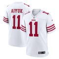 San Francisco 49ers Brandon Aiyuk White Game Football Jersey