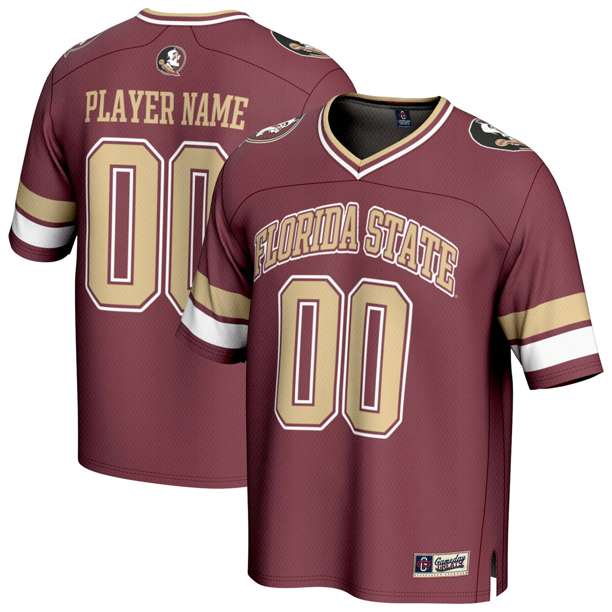 Florida State Seminoles NIL Pick-A-Player Football Fashion Jersey - Garnet