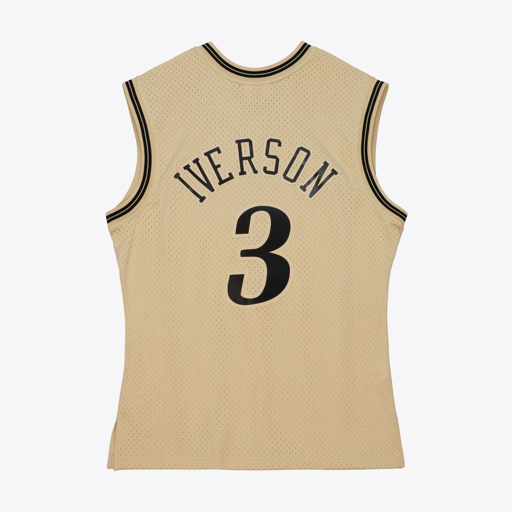 Philadelphia 76ers Allen Iverson 2000 Swingman Jersey - Khaki