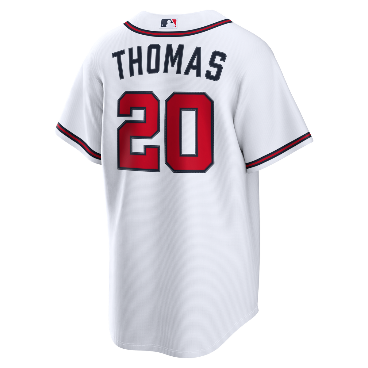 Atlanta Braves Lane Thomas White Home Replica Baseball Jersey