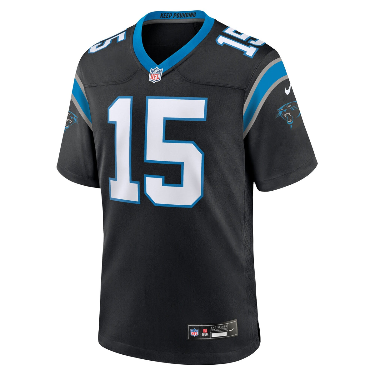 Carolina Panthers Jimmy Horn Jr Black Team Game Football Jersey