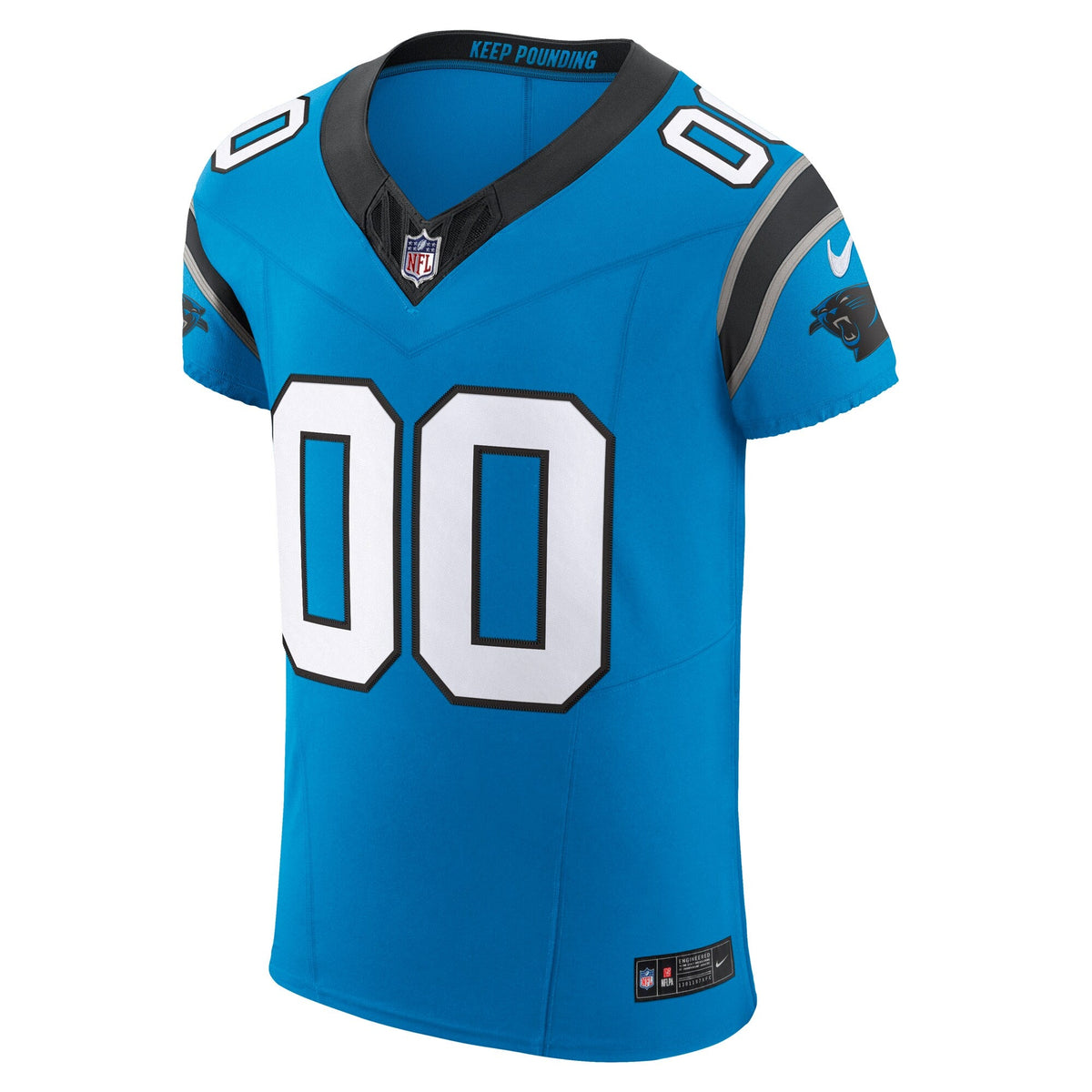 Carolina Panthers Blue Vapor F.U.S.E. Elite Custom Football Jersey