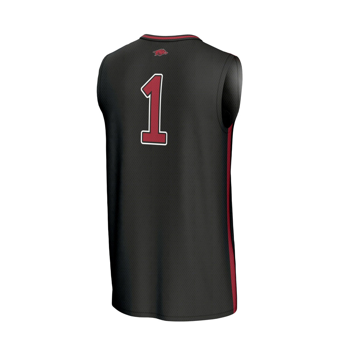 #1 Black Arkansas Razorbacks Lightweight Basketball Fashion Jersey