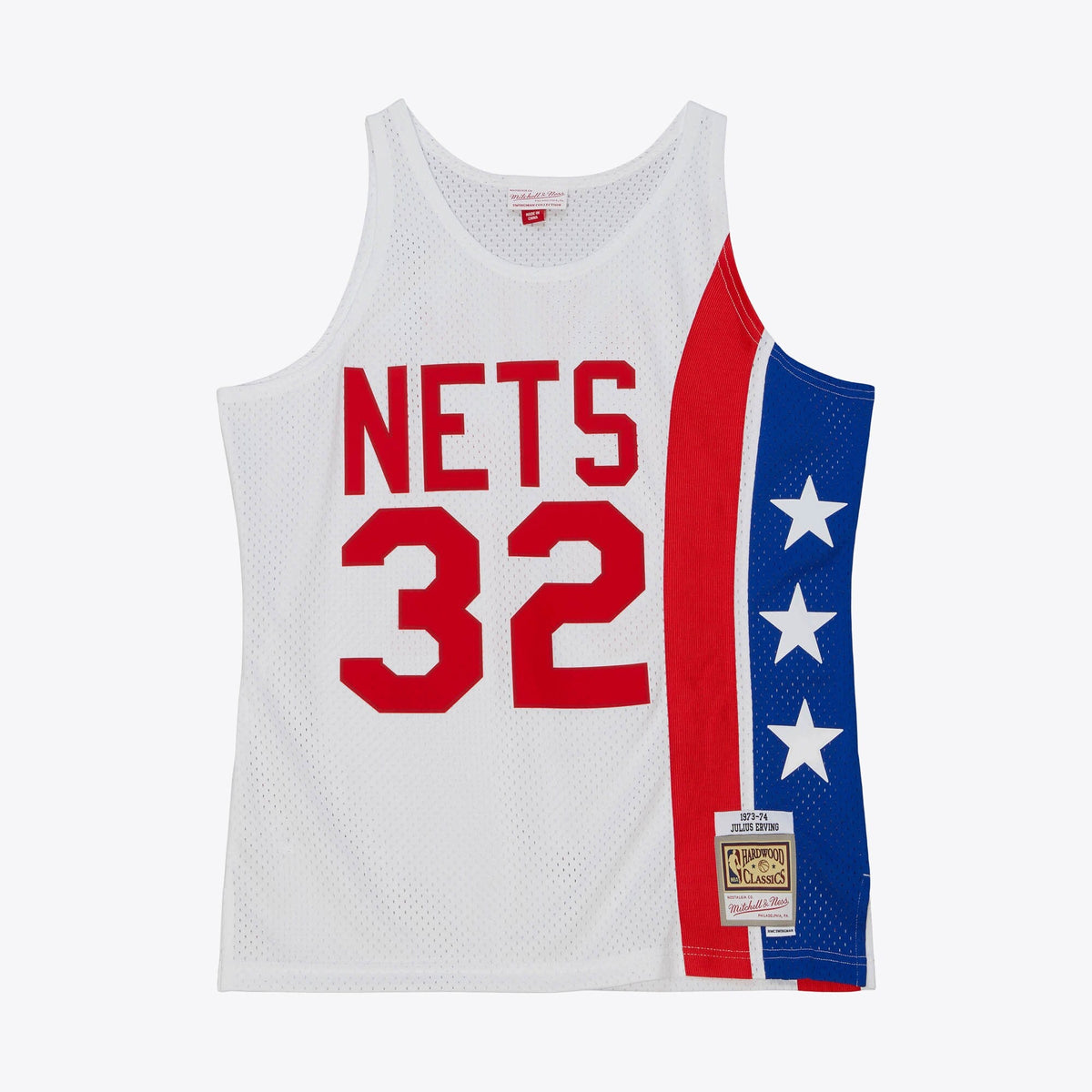 Brooklyn Nets Julius Erving 1973 Home Jersey - White