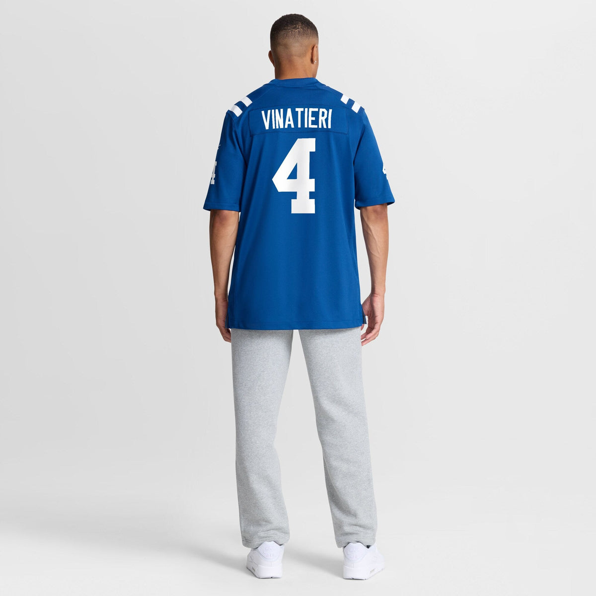 Indianapolis Colts Adam Vinatieri Royal Team Retired Game Football Jersey