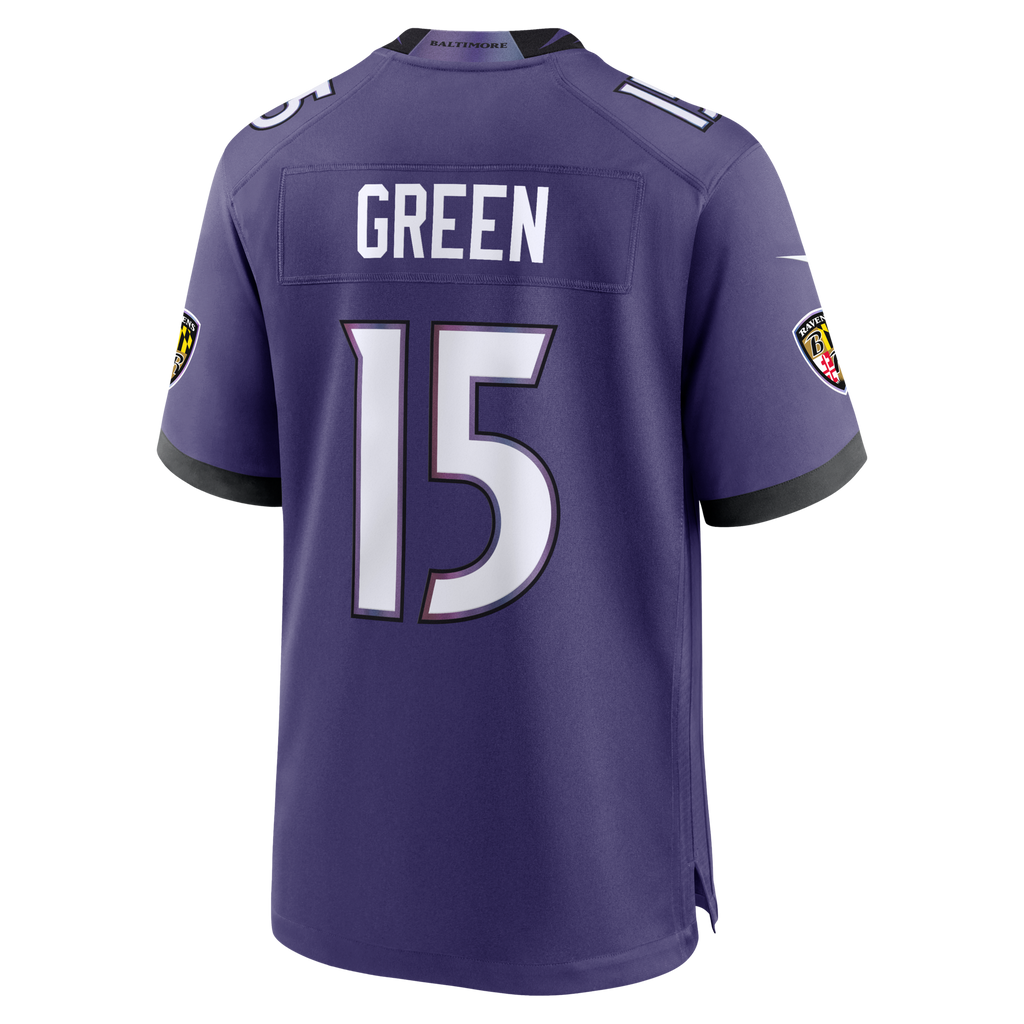 Baltimore Ravens Mike Green Purple Team Game Football Jersey