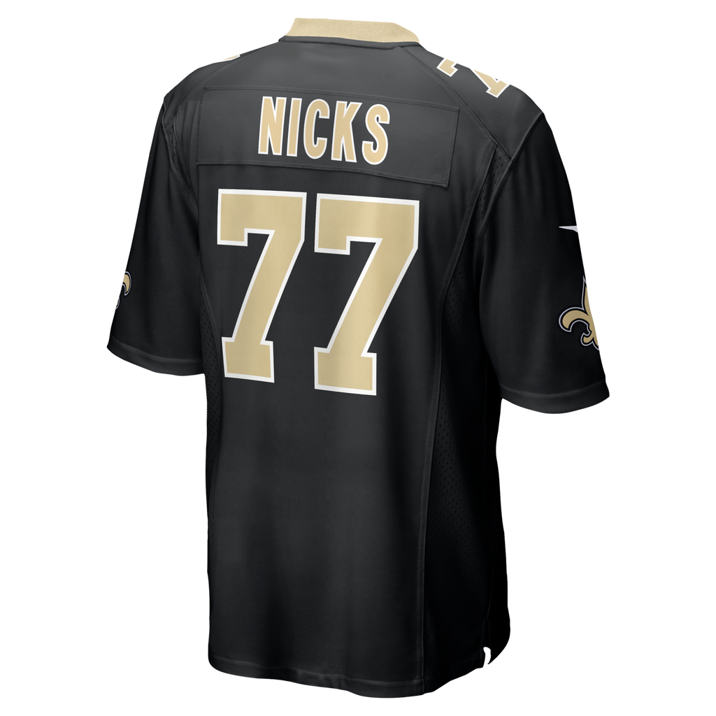 New Orleans Saints Carl Nicks Black Game Retired Player Football Jersey
