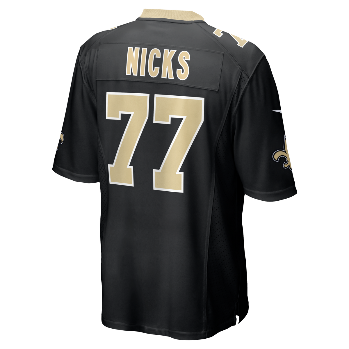 New Orleans Saints Carl Nicks Black Game Retired Player Football Jersey