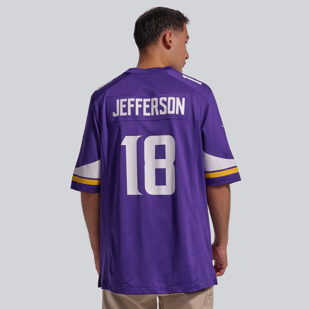 Minnesota Vikings Justin Jefferson Purple Player Game Football Jersey