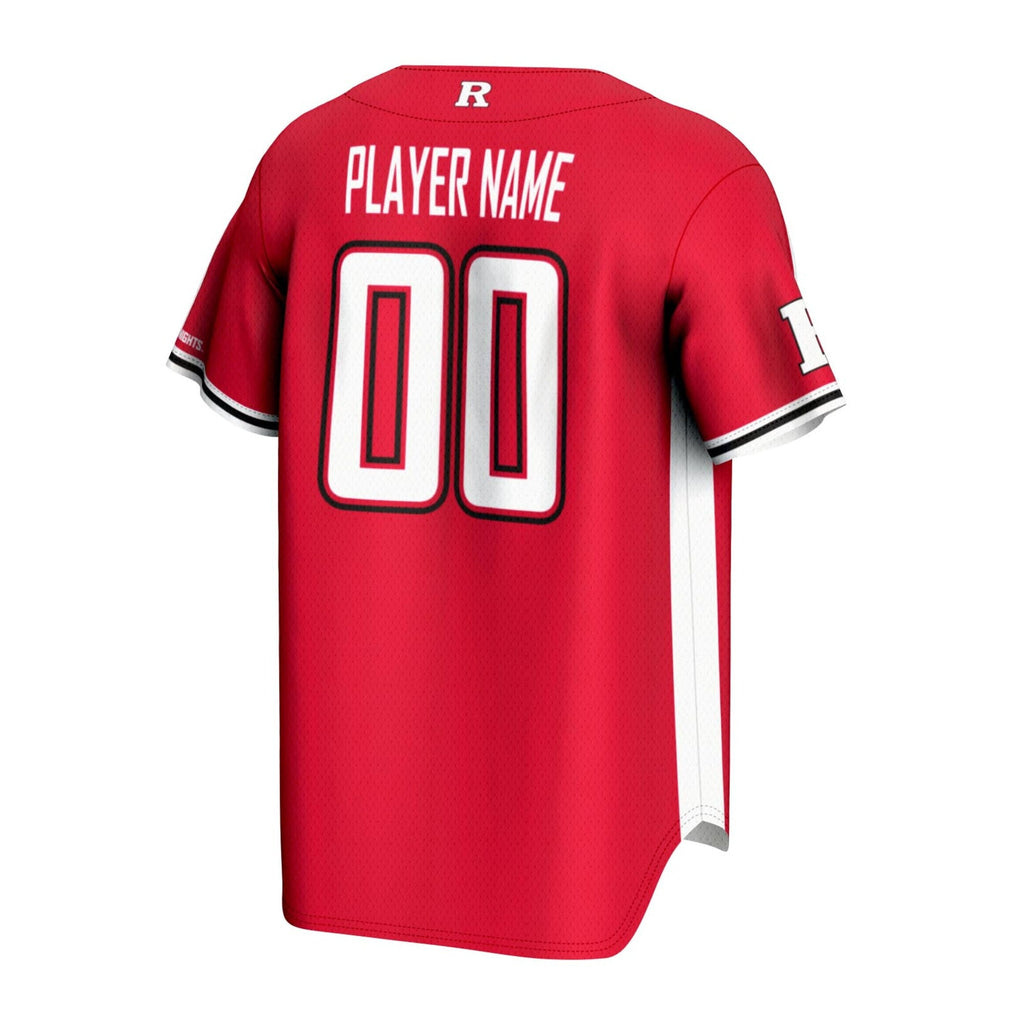 Rutgers Scarlet Knights NIL Pick-A-Player Lightweight Baseball Jersey - Scarlet