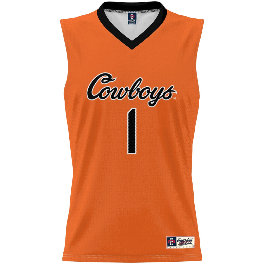 #1 Orange Oklahoma State Cowboys Lightweight Basketball Jersey