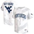 West Virginia Mountaineers Lightweight Collegiate Baseball Americana Fashion Jersey - White